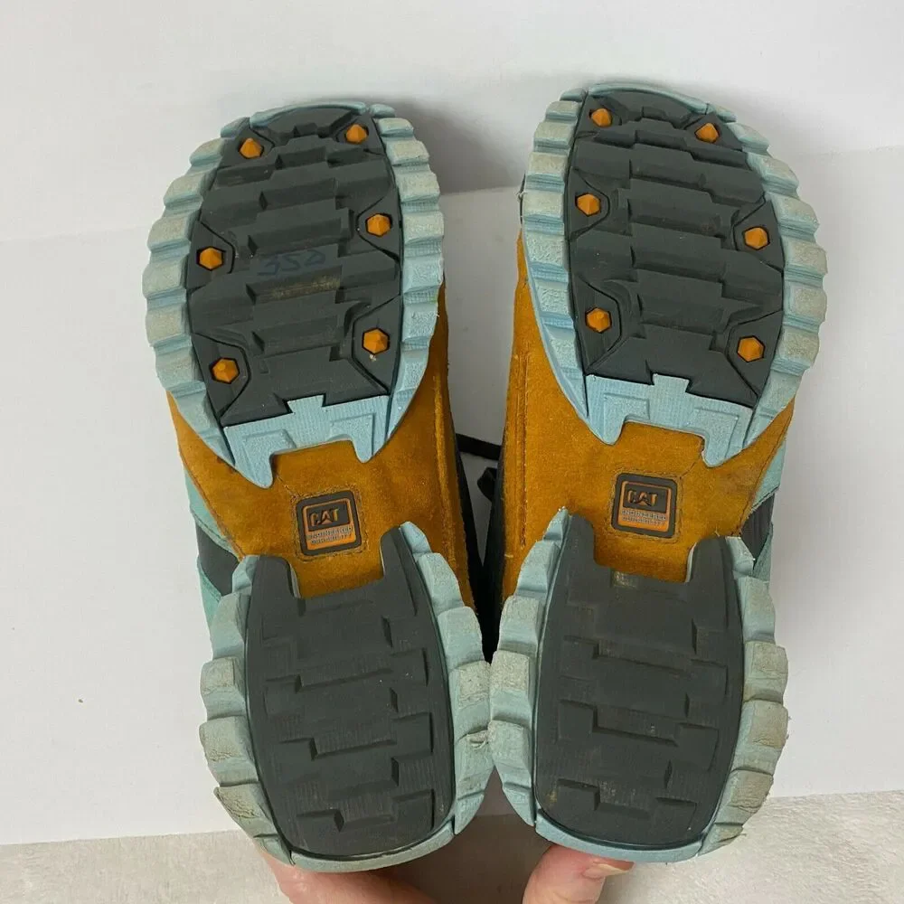 CAT Caterpillar Sneakers Womens 10 Gray Blue Athletic Shoe‎ Workwear Style 71871